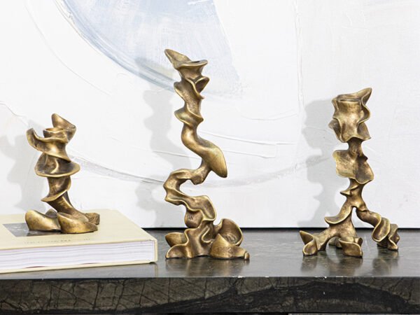 Portavelas Helix Oro